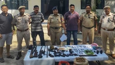 Assam: Huge cache of arms, ammunition and explosives recovered along Assam-Arunachal border