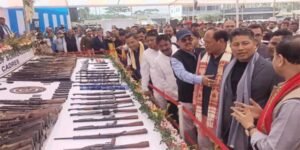 Assam: 1,179 Bru militants surrender with arms