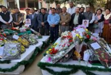 Mizoram: Condolence progm of Mohesh Boran Chakma, Charan Singh Chakma, held at CADC Secretariat, Kamalanagar