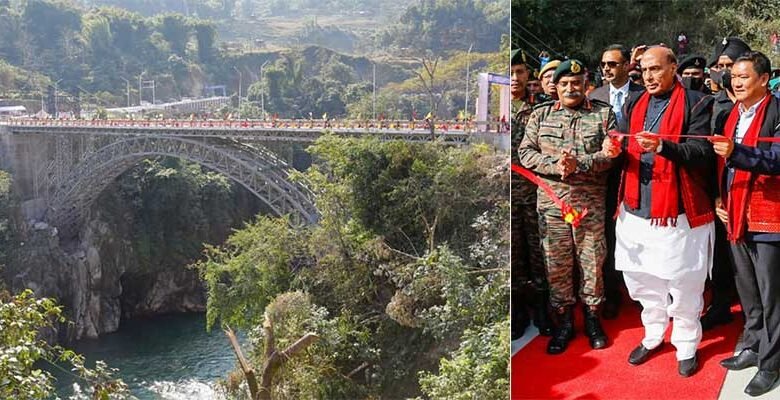 Arunachal: Rajnath inaugurates Siyom Bridge, other BRO's projects