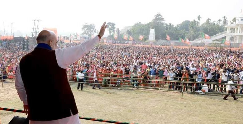 Meghalaya Elections 2023- Vote for BJP, and get a pucca house, Amit Shah promises voters