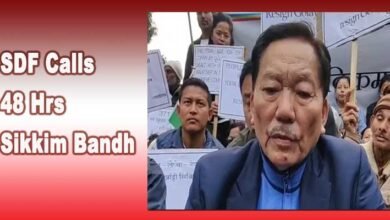 Sikkim: SDF Calls 48 Hrs Sikkim Bandh