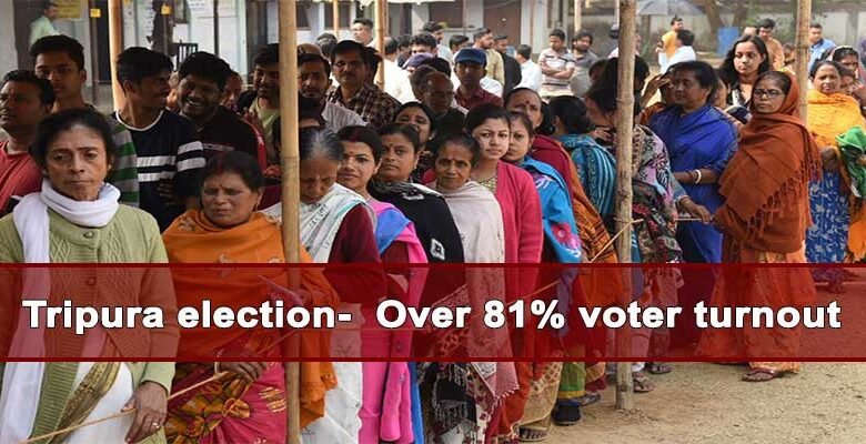 Tripura election 2023: Over 81% voter turnout recorded