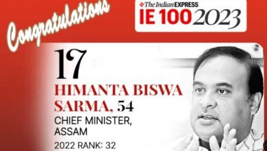 Assam CM Himanta Biswa Sarma Ranked 17th Most Powerful Indian by IE-100