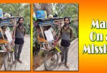 Assam: Bipul Kalita on cycle tour across India to promote awareness on Poverty