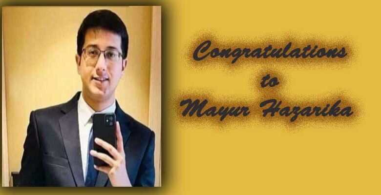 Assam’s Mayur Hazarika Secures Rank-5 in UPSC exam