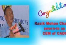 Mizoram: Rasik Mohan Chakma sworn-in as CEM of CADC