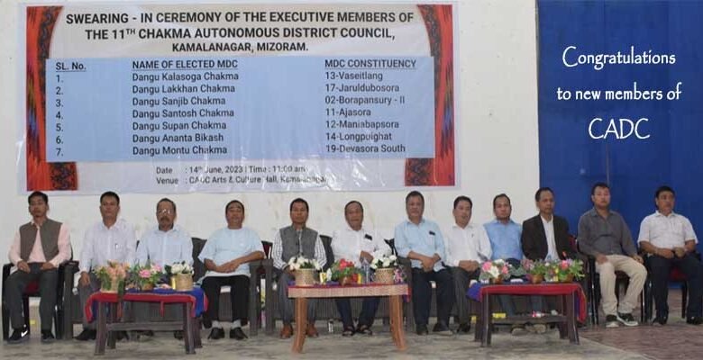 Mizoram: Newly appointed Executive Members of CADC Sworn-in