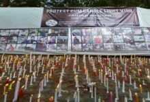 Candlelight vigil by Kuki women in Jantar Mantar for those killed in Manipur violence
