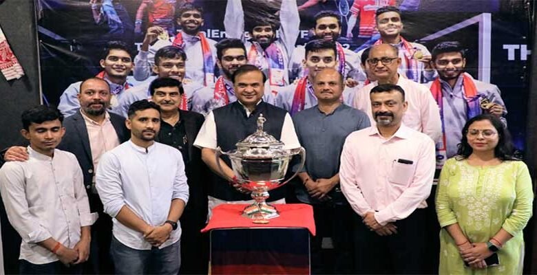 Assam CM visits office of Badminton Association of India