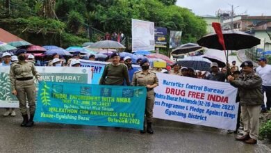 Sikkim: Gyalshing Dist observe 'The International Day Against Drug Abuse & Illicit Trafficking'