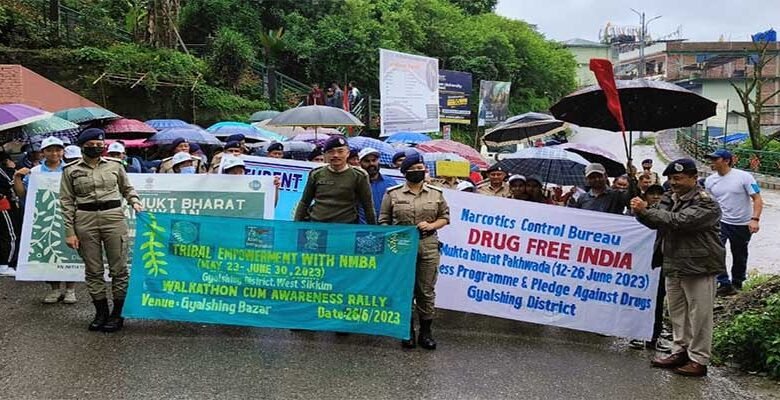 Sikkim: Gyalshing Dist observe 'The International Day Against Drug Abuse & Illicit Trafficking'