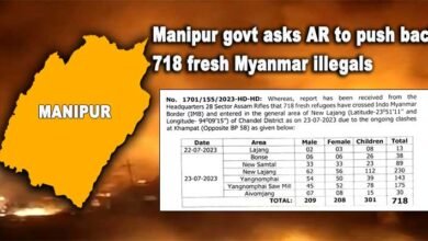 Manipur govt asks Assam Rifles to push back 718 fresh Myanmar illegals