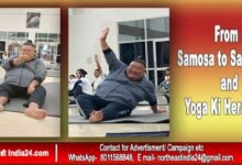 Viral News: ‘ From Samosa to Savasana ’ and ‘ Yoga Ki Hera Pheri ‘ Viral tweet of Temjen Imna Along
