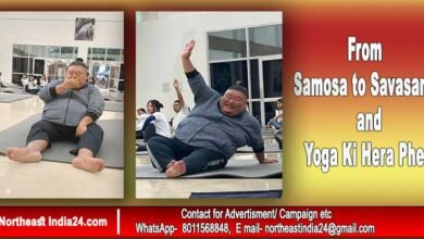Viral News: ‘ From Samosa to Savasana ’ and ‘ Yoga Ki Hera Pheri ‘ Viral tweet of Temjen Imna Along