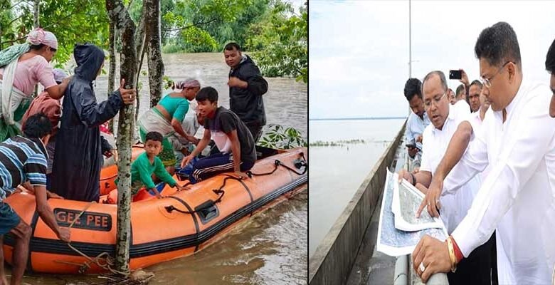 Assam Flood Situation Worsens Again, Pijush Hazarika visits flood-hit Dhemaji