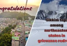 Sikkim tops among northeastern states in grievance redressal: Govt report