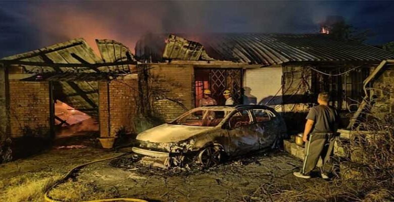 𝗠𝗔𝗡𝗜𝗣𝗨𝗥 : Miscreants torch house of KNO Spokesperson Seilen Haokip