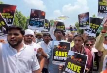 Manipur Viral Video: Congress Protest from Parliament to Street, seeking Resignation of Manipur CM