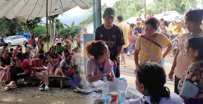 Manipur- RWUS organises Two-Day Health Camp for Manipur violence victims in Churachandpur