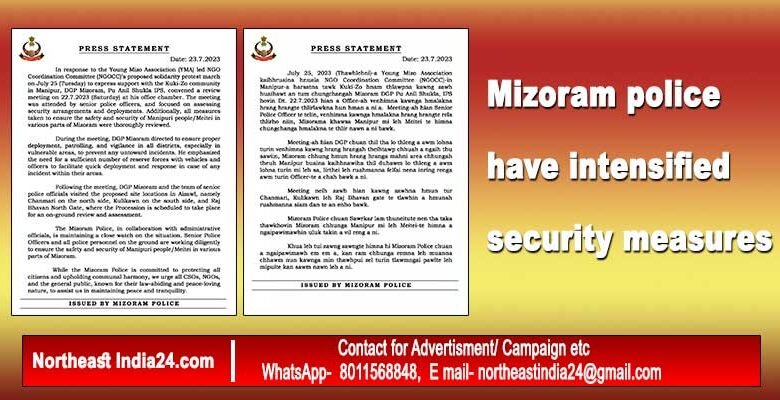 Mizoram: Security Tightened for Solidarity Protest Against Manipur’s Violence
