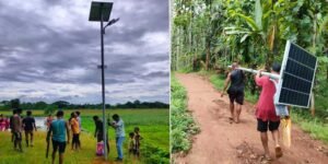 Meghalaya: Solar lights installed in HEC-hit West Garo Hills villages to facilitate coexistence