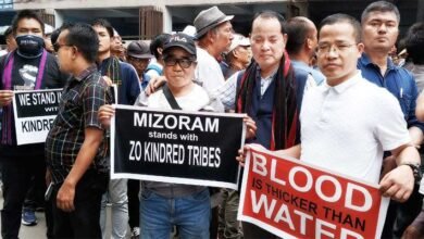 Mizoram: ZORO hold rally against ongoing violence in Manipur