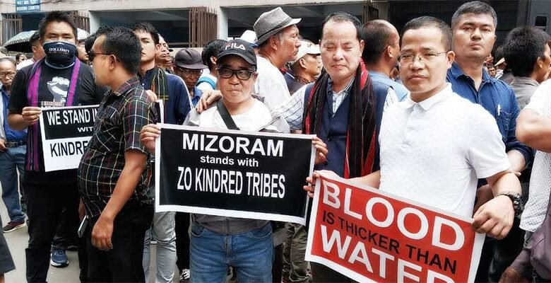 Mizoram: ZORO hold rally against ongoing violence in Manipur