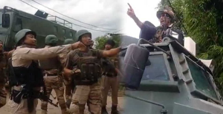 Manipur: Assam Rifles and Manipur Police caught in heated altercation in Bishnupur Dist