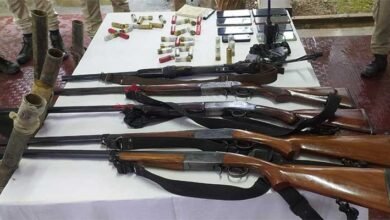 Manipur Police conducts search operations, recovered Arms, ammunition