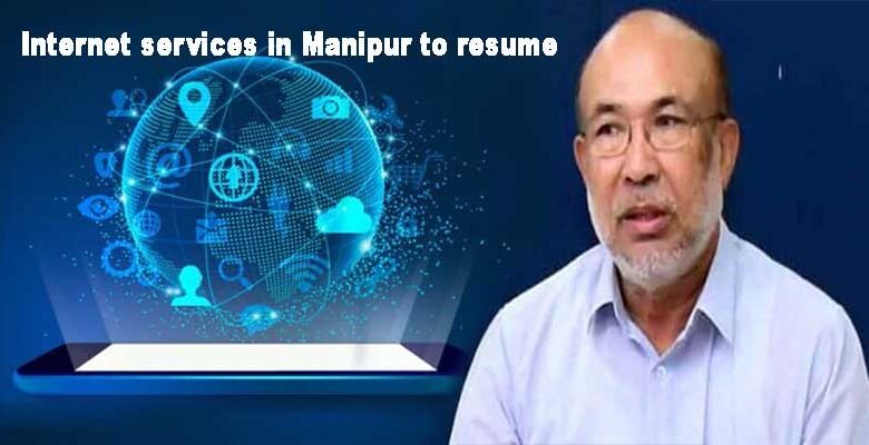 Internet services in Manipur to resume today, says CM N Biren Singh