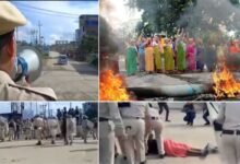 Manipur:  Curfew reimpose in entire Imphal valley after protests for release of 5 men
