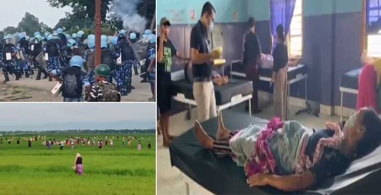 Manipur: ‘Protest March’ held defying curfew, 30 injured as police fire teargas shells