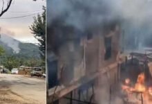 Manipur Fresh violence : 2 houses torched in Imphal