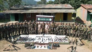 Manipur Police recovered Massive Arms and Ammunitions
