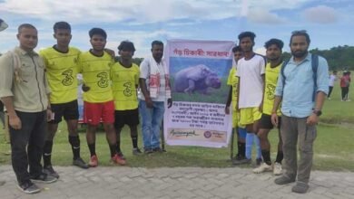 Assam: Footballing to woo mass support for rhino conservation in Pobitora WLS