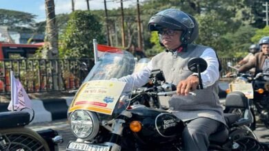 Assam: Transport Minister Bikes Across State To Spread Road Safety Awareness
