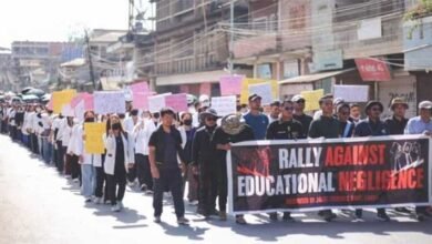 Manipur: students stage protest over educational negligence of Kuki-Zo students