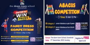 Assam: down town school Guwahati, to be presents Fancy Dress Competition and ABACUS Competition