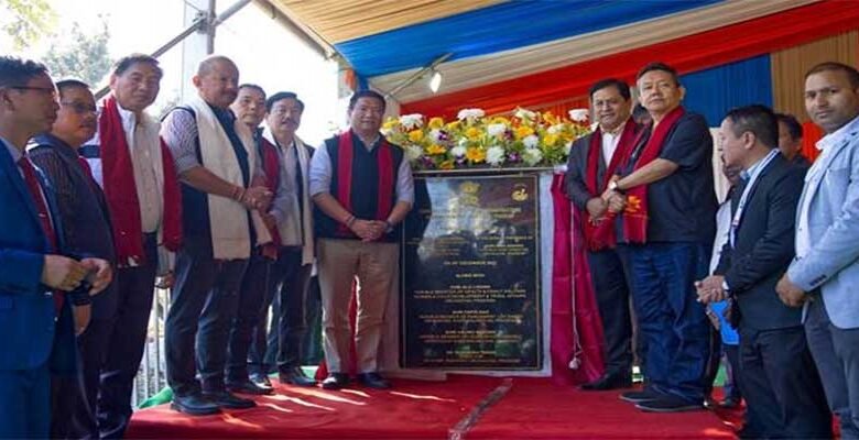 Union Minister Sarbananda Sonowal and Arunachal Pradesh CM Pema Khandu lay foundation stone for capacity expansion at NEIAFMR, Pasighat