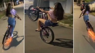 Viral Video : Papa Ki Pari's Bicycle Stunt on Road