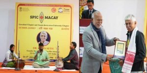 Renowned Founder of SPIC MACAY, Dr. Kiran Seth, Enthralls Assam down town University