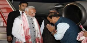 PM Modi arrives in Assam on two-day trip to unveil projects worth Rs 11600 Cr on Sunday