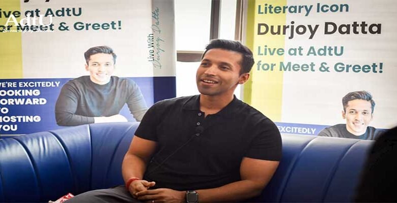 Assam: Literary Icon Durjoy Datta meets Students of Assam down town University at its campus