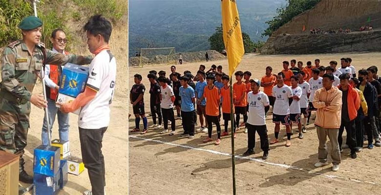 Manipur: Assam Rifles Conducted Football Tournament at Village New Kaiphundai