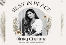 Former Miss India Tripura,  Rinky Chakma, Femina Miss India Tripura