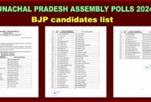 BJP declares candidates for all 60 seats of Arunachal Pradesh Assembly Polls 2024