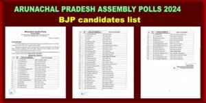 BJP declares candidates for all 60 seats of Arunachal Pradesh Assembly Polls 2024