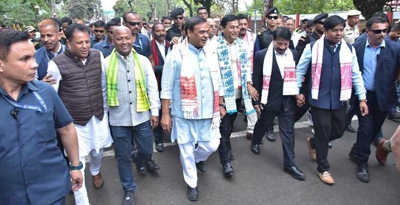 Assam: Sarbananda Sonowal files nomination for Dibrugarh Constituency