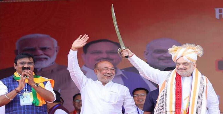 Govt's priority is to bring peace in Manipur: Amit Shah says in a rally